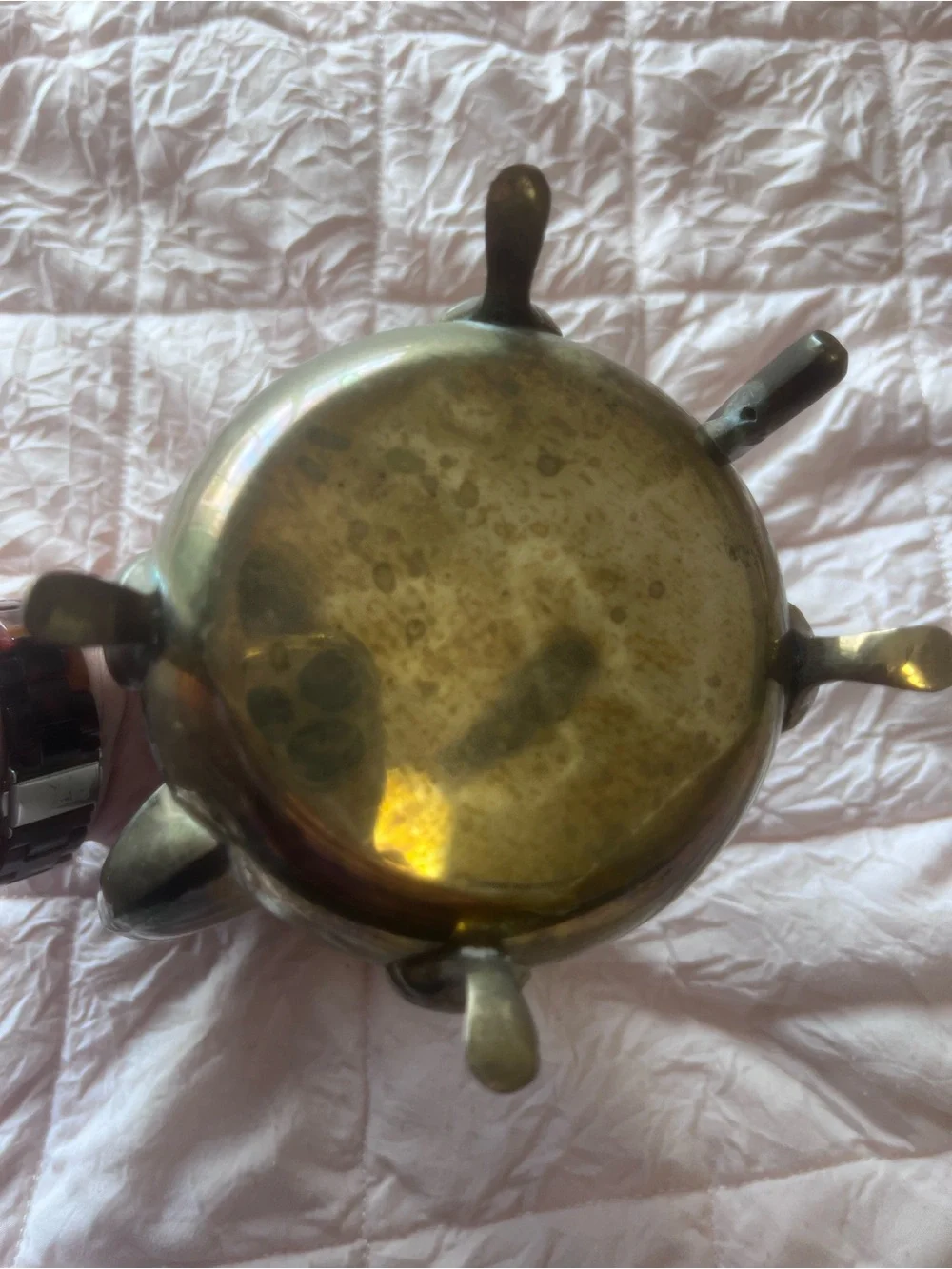 Source Unknown Brass-Colored Ornate Coffee Pot